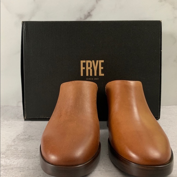 Frye Joan Campus Redwood Brown Mule Shoes 7 & 7.5 - Picture 8 of 8